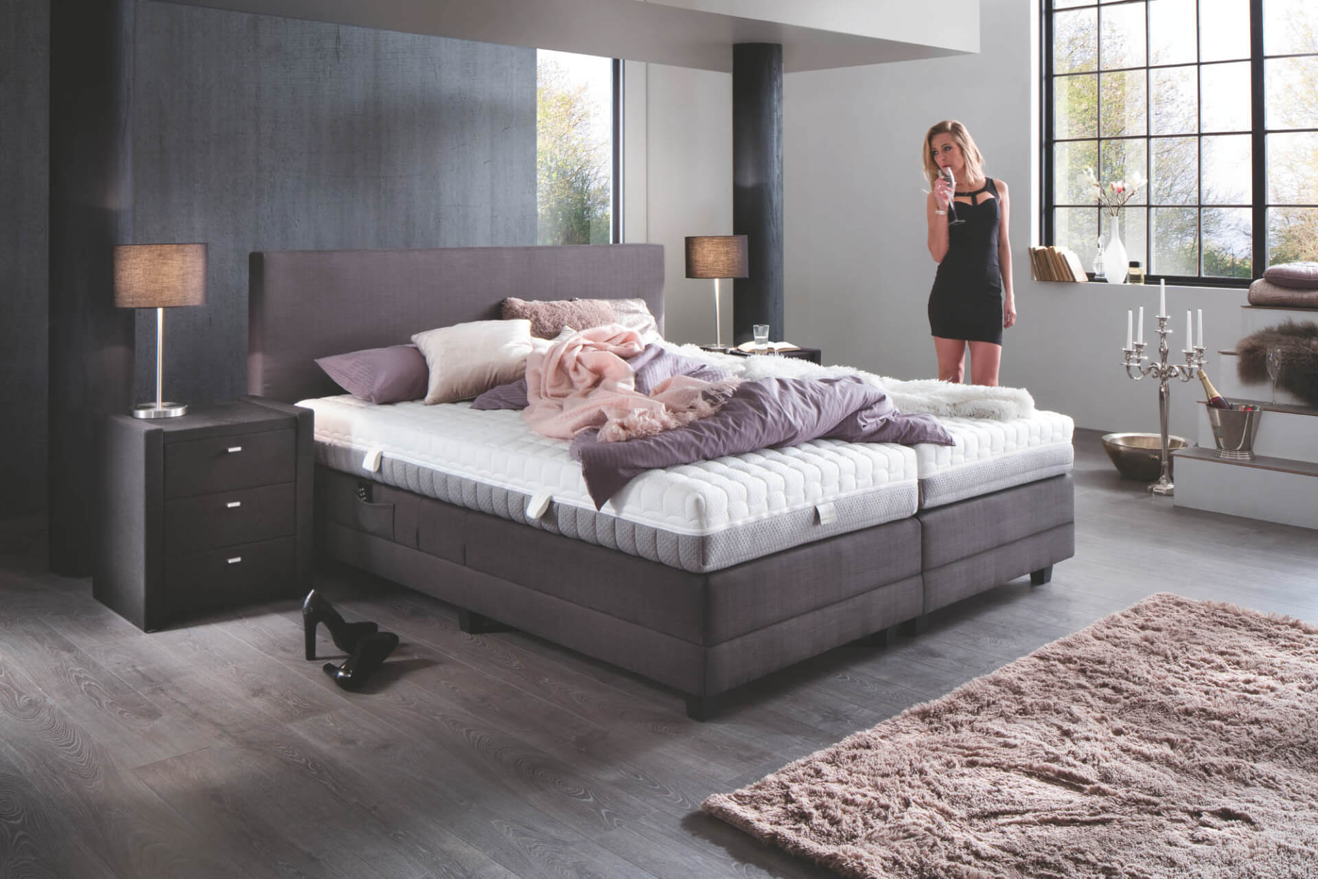 Boxspring Black Label von van Landschoot