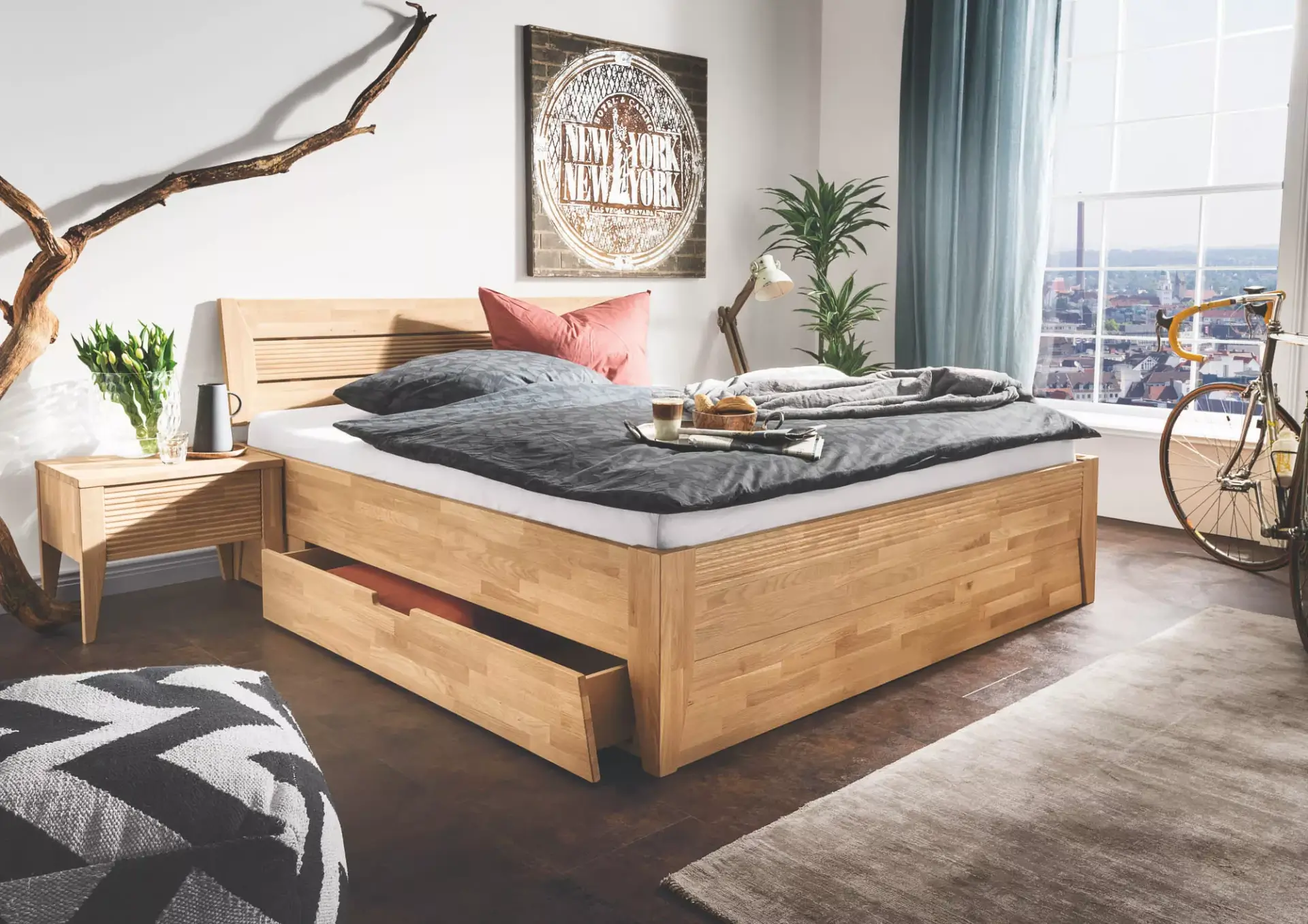 Malmö von Dico Möbel Massivholzbett Malmö von Dico Möbel
