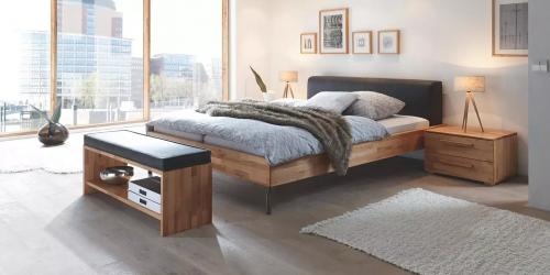 Massivholzbett Wood-Line von Hasena