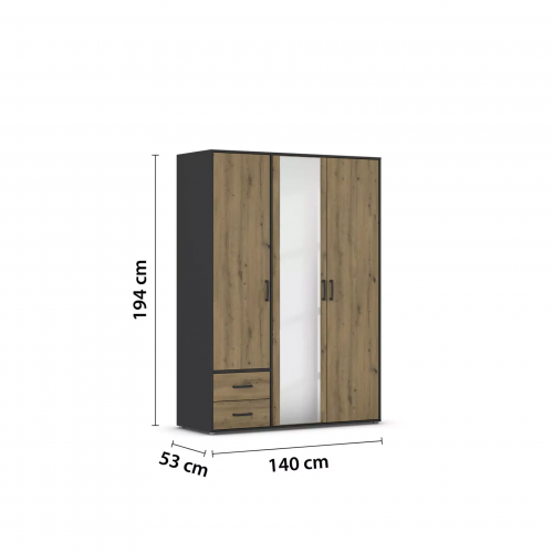 Drehtürenschrank Voyager von rauch BLUE