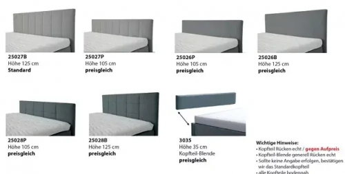 OC-PB25064 Belcanto 4-Sterne von Oschmann Polsterbett OC-PB25064 Belcanto 4-Sterne von Oschmann